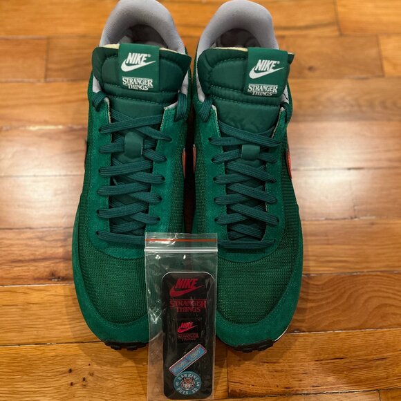 Nike Tailwind 79 Stranger Things Hawkins High School, Green & Orange, Size 13 US - Picture 2 of 8